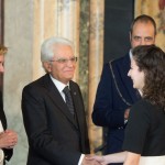 Anna Russo col presidente Mattarella
