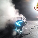 Incendio autovettura Baiano