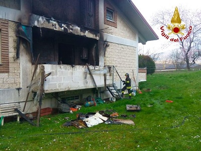 Incendio abitazione Atripalda