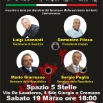 Locandina m5s no mafia
