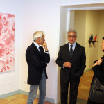 assessore alla cultura Ermanno Guerra - il sindaco Enzo Napoli - il soprintendente Francesca Casule all'inaugurazione di FACE TO FACE