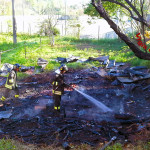 Incendio baracca Montoro