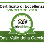 CERTIFICATO TRIPADIVISOR OASI VALLE DELLA CACCIA
