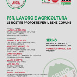 LOCANDINA - PSR_Lavoro e Agricoltura_GD PD Serino_Serino Bene Comune