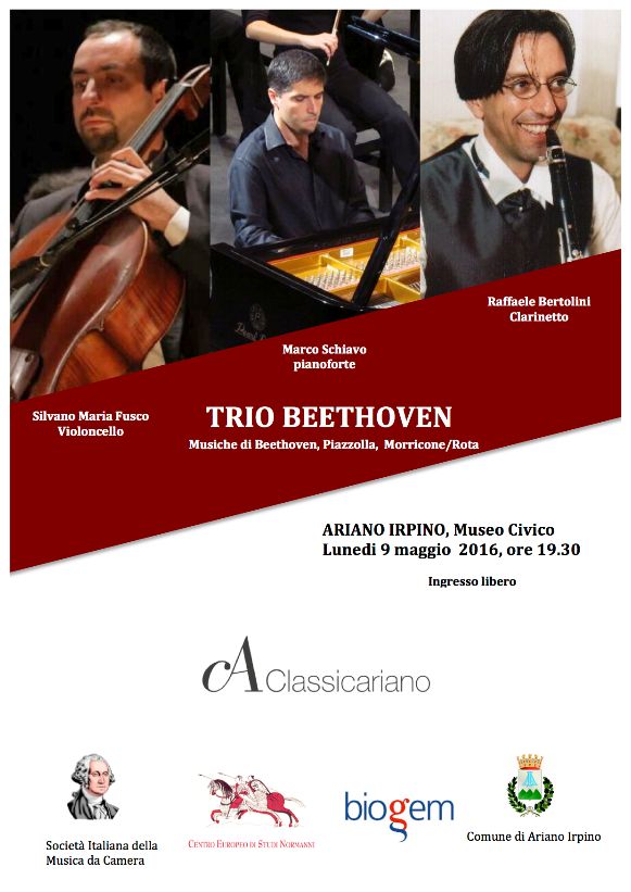 Trio Beethoven 9 maggio 2016