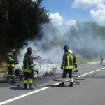 Incendio autovettura Calitri Scalo (2)