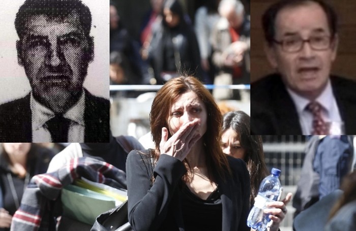 A sinistra il killer, a destra il giudice Ciampi 