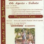 programma sabato 6 agosto 2016
