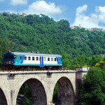il treno sul ponte fra luogosano e paternopoli