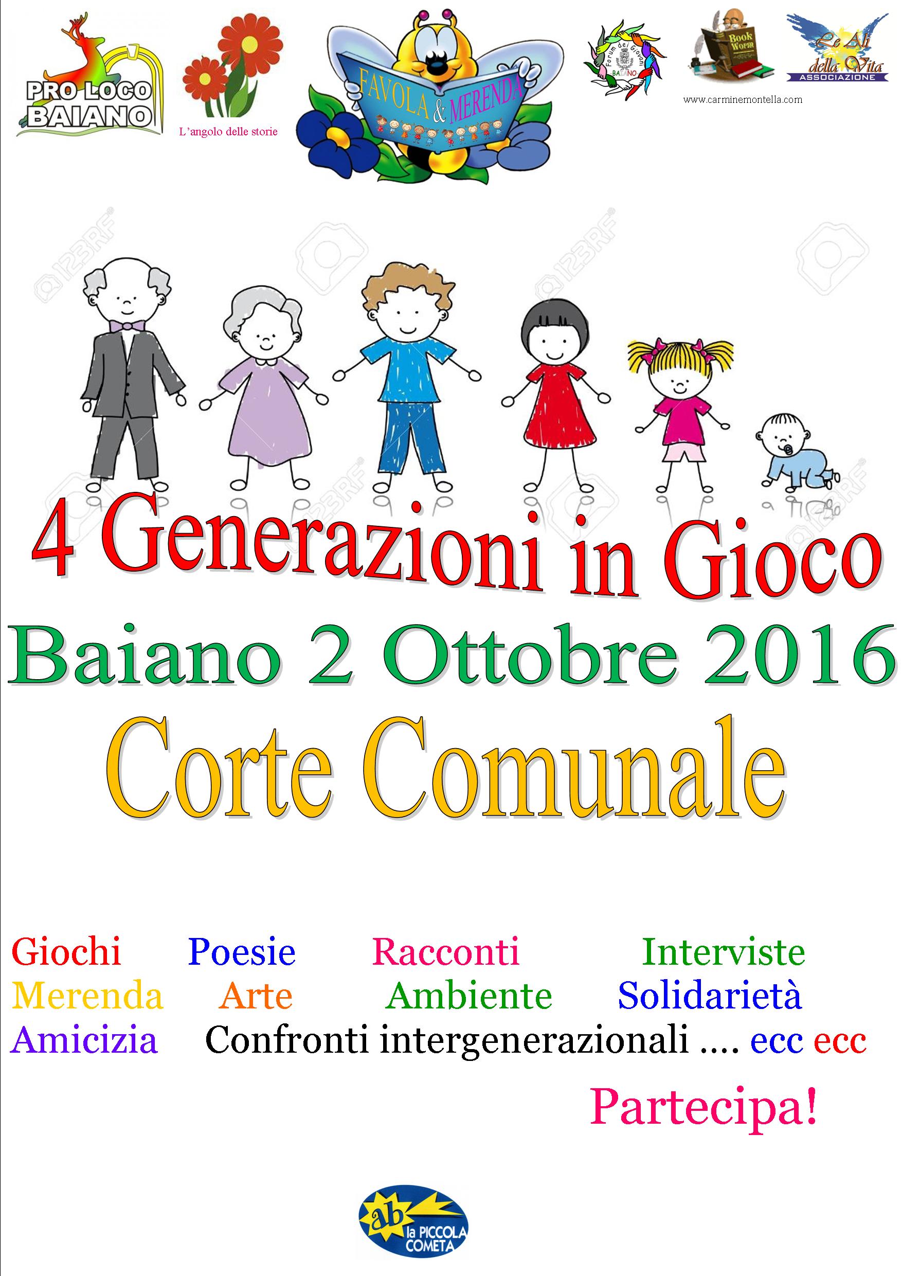 locandina festa delle generazioni