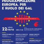 Locandina - Programmazione europea, PSR e ruolo dei GAL