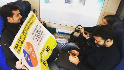 Le ragioni del No in treno