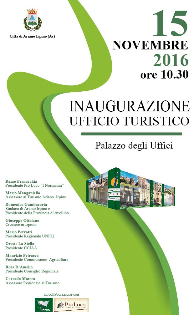 locandina inaugurazione ufficio turistico