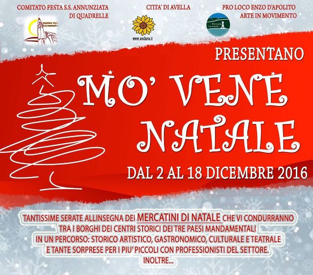 Locandina Mo vene Natale