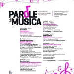 Locandina Parole di Musica