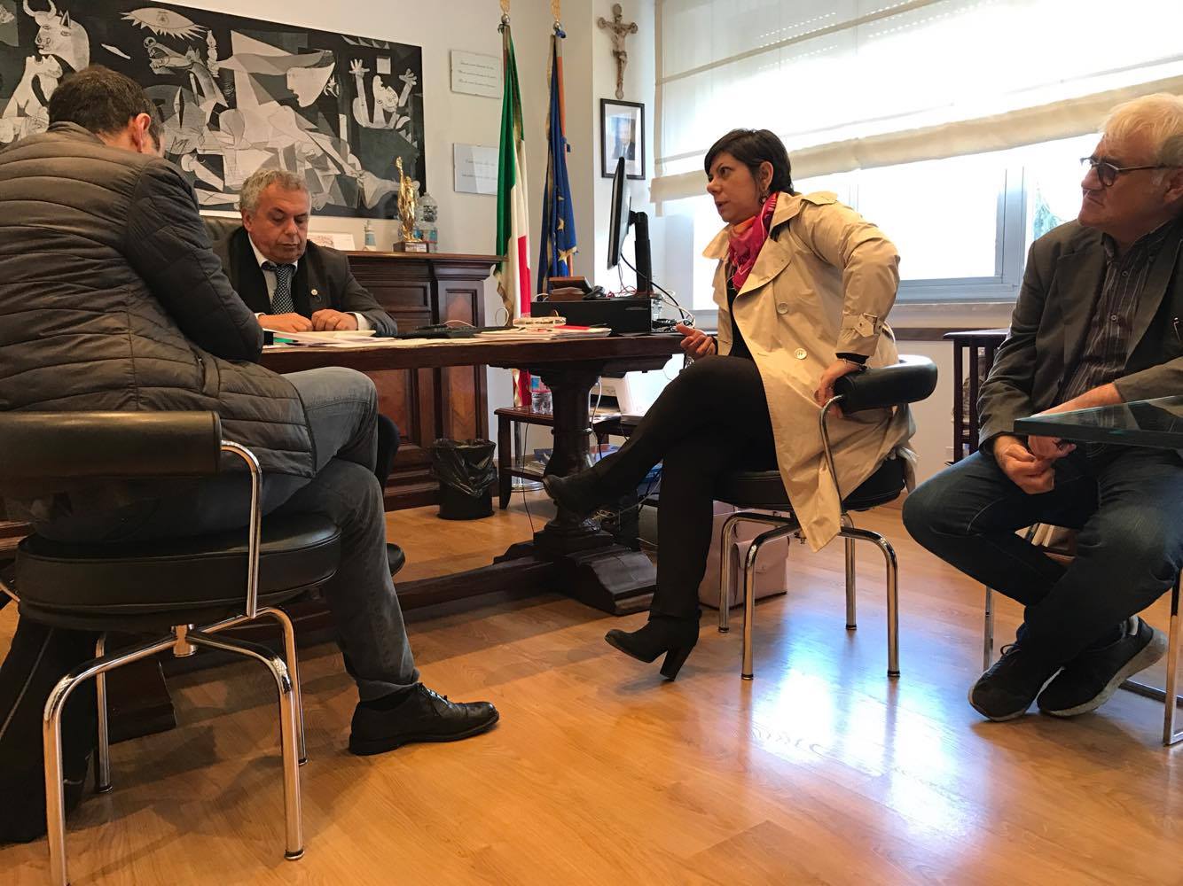 Ciaramella e Impegno con il direttore del Pascale