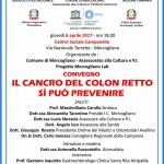 locandina prevenzione cancro colon retto