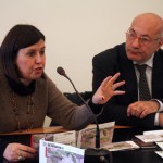 la soprintendente Francesca  Casule con il funzionario per la promozione e comunicazione Michele Faiella