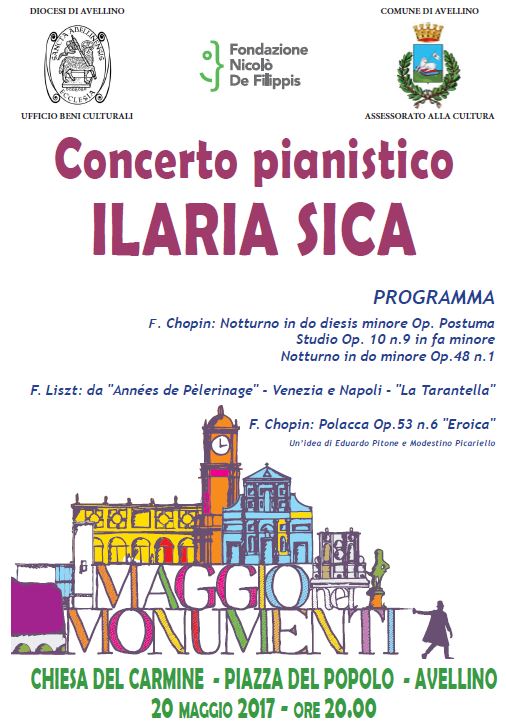 maggio monumenti Concerto Ilaria Sica 20 maggio