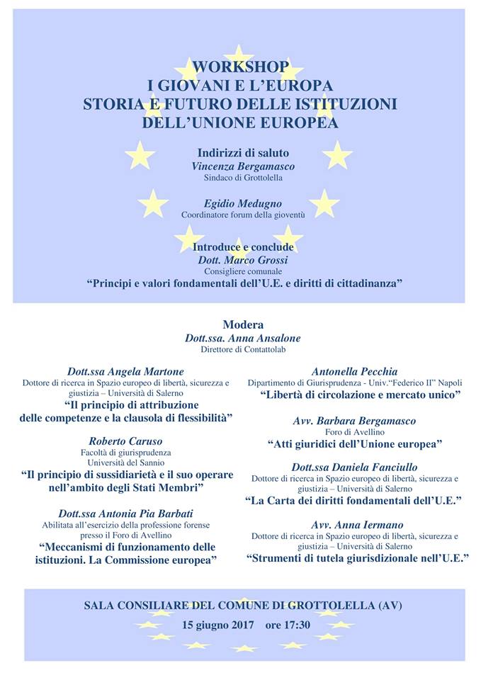 foto locandina giovani europa