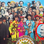 Foto copertina Lp the Beatles _Sgt Pepper s Lonely Hearts Club Band_ con Simon Rodia