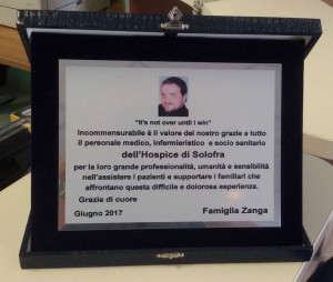 Targa famiglia Zanga