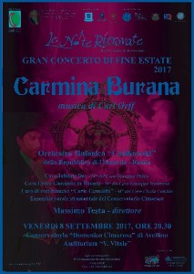 carmina burana note ritrovate 2017