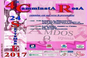 locandina camminata rosa
