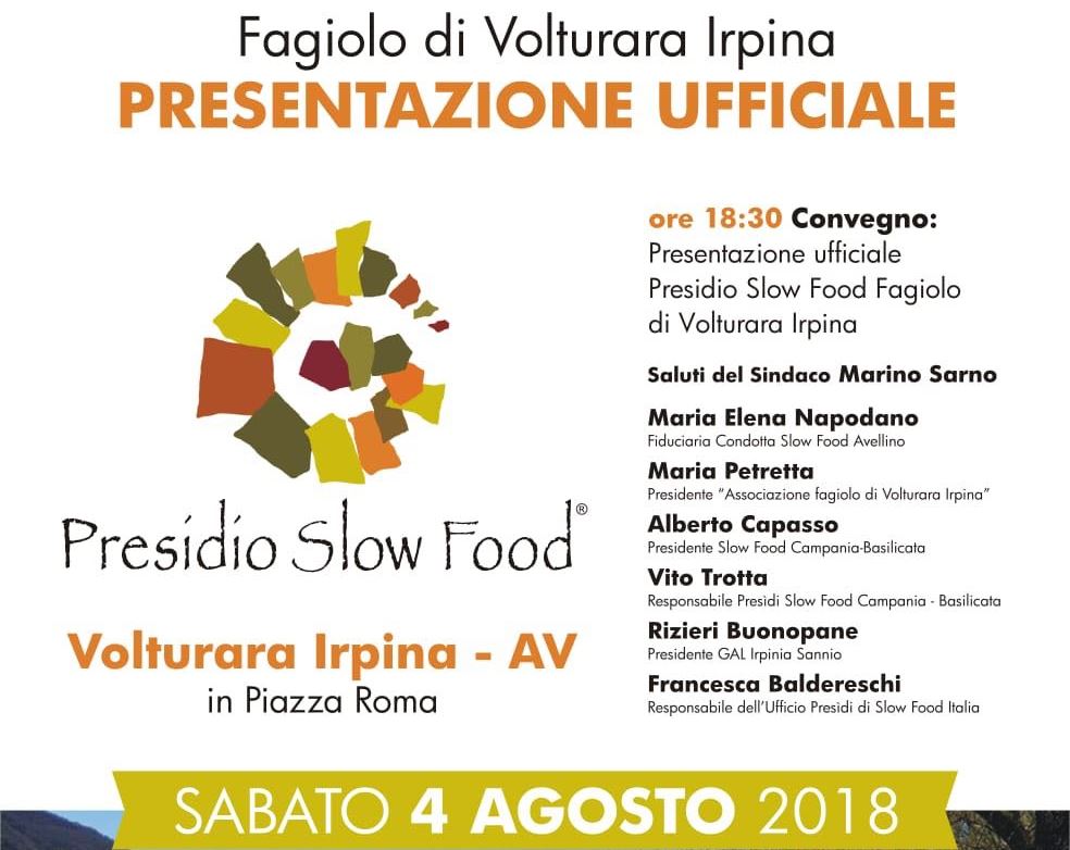 Slow Food Fagiolo Volturara