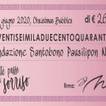 assegno donazione pausilipon