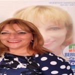 Con manifesto primo piano