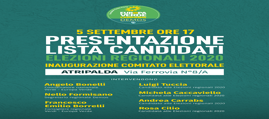 Programma presentazione lista e inaugurazione comitato elett  5 settembre 2020