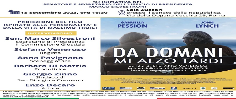 Invito stampa 15 settembre Troisi