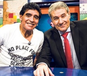 Diego Armando Maradona e Victor Hugo Morales (1)