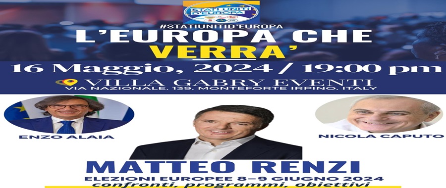 Locandina Renzi in Irpinia
