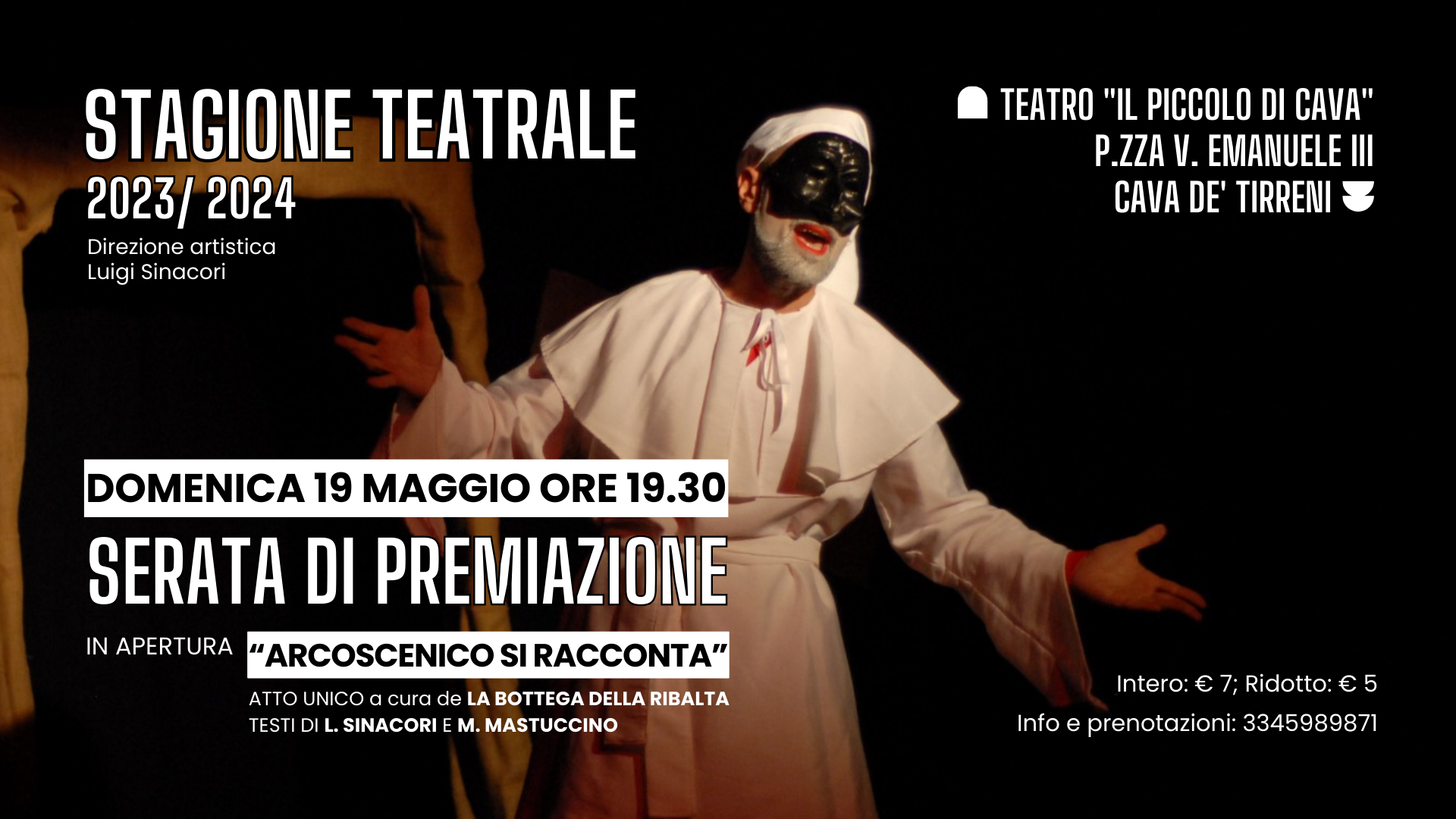 domenica 17 marzo ore 19