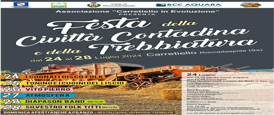 Festa della Civiltà Contadina e della Trebbiatura a Roccadaspide