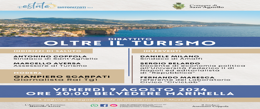 Locandina Oltre il turismo - Sant'Agnello