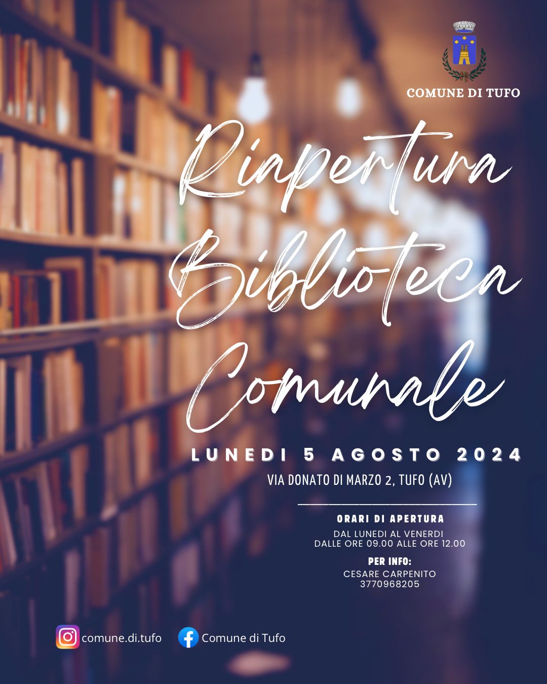 riapertura biblioteca