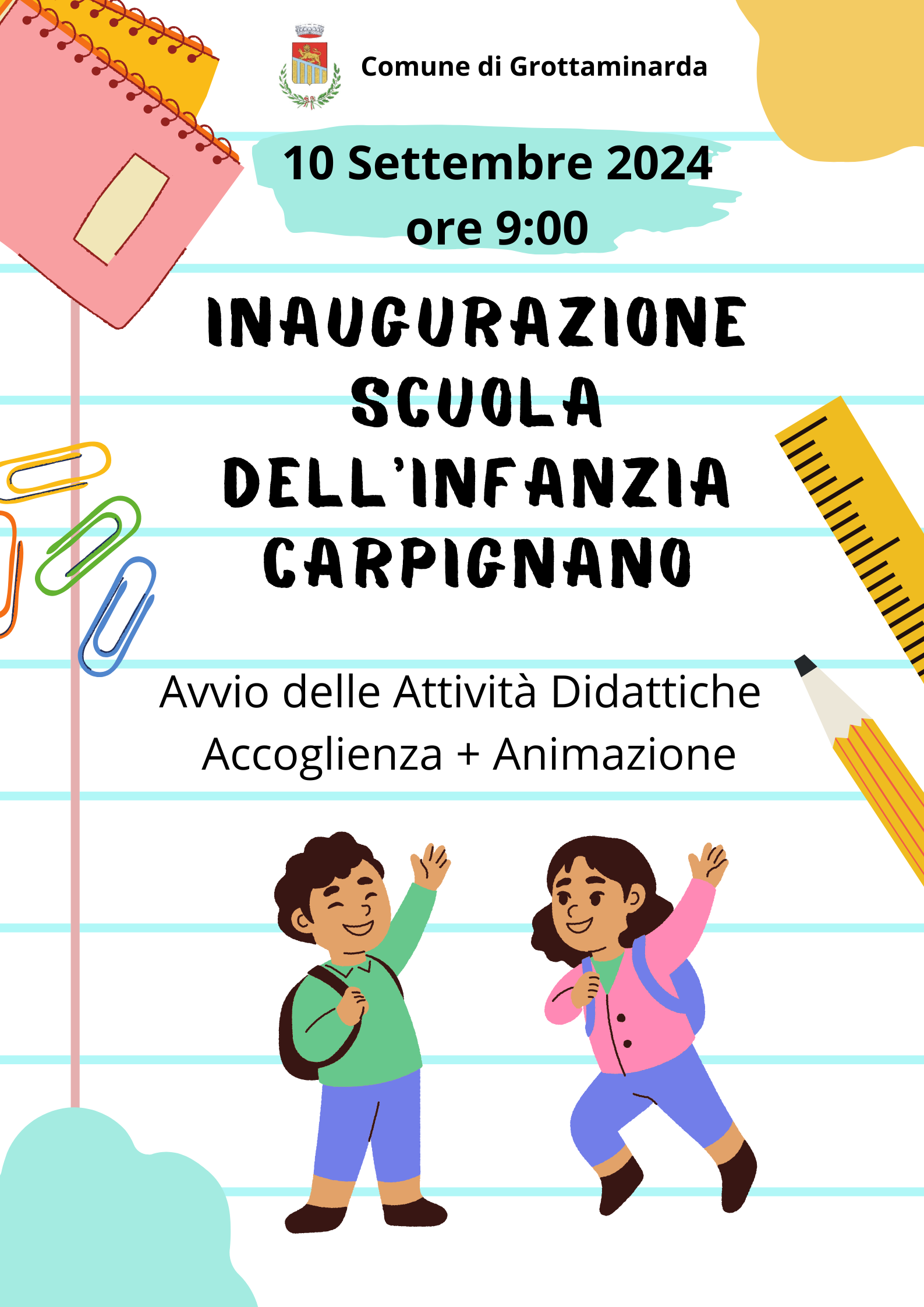 Inaugurazione scuola Carpignano