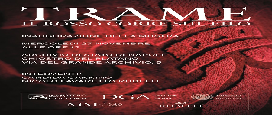 MOSTRA “TRAME. IL ROSSO CORRE SUL FILO”
