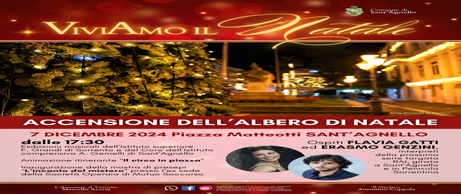 Accensione albero di Natale - Comune di Sant'Agnello