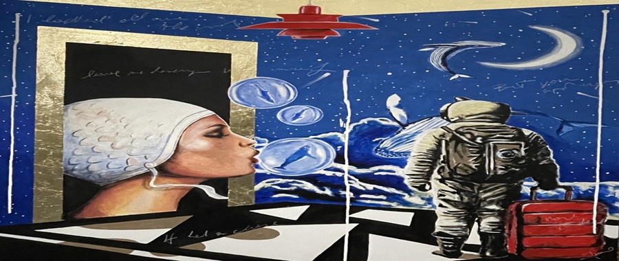 Looking For Myself - Acrilici su tela - 100x100 cm - Anno 2024