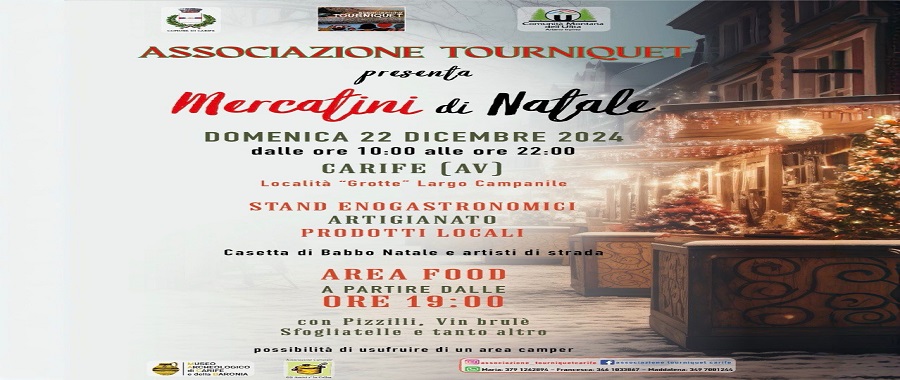 MERCATINI DI NATALE CARIFE 2024