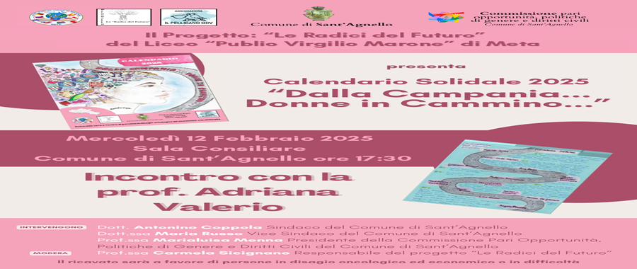 presentazione calendario solidale 2025 Donne