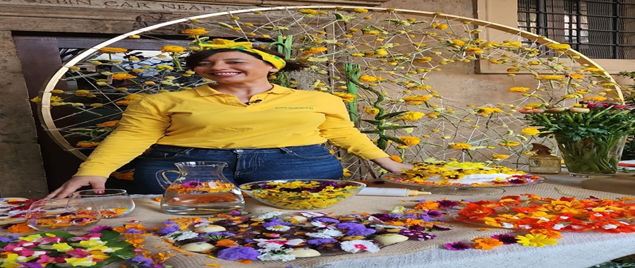 Annamaria Cascone e i fiori eduli