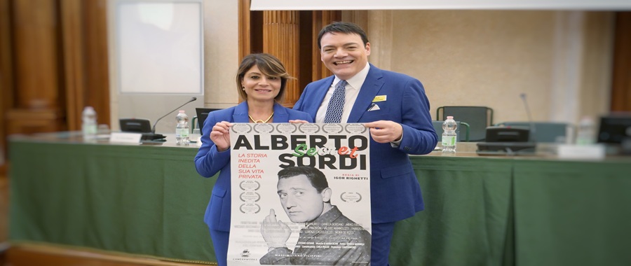 La senatrice Dolores Bevilacqua e Igor Righetti