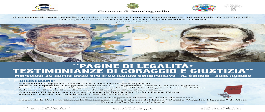 Locandina Pagine di Legalità - Sant'Agnello
