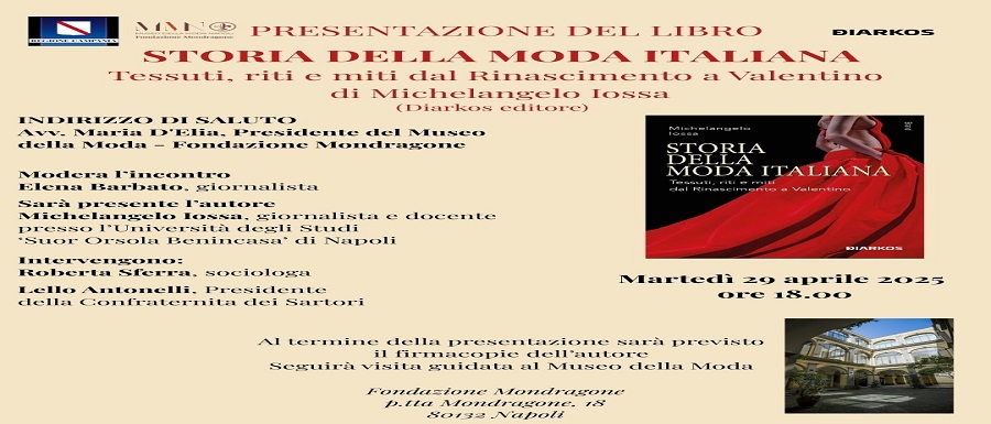 STORIA DELLA MODA ITALIANA al Museo della Moda di Napoli - locandina DEF