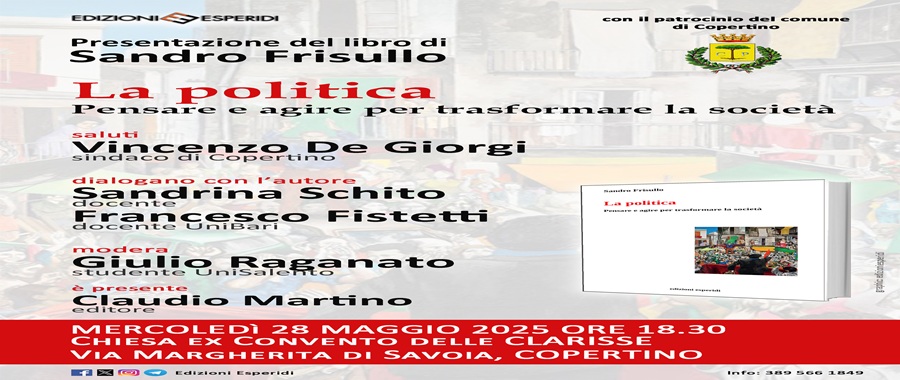 Locandina_LaPolitica_Frisullo_COPERTINO_EdEsperidi